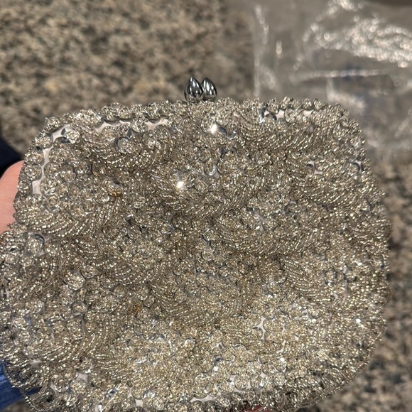 Elegant Sequin Evening Clutch - Gold and Pink - Picture 5 of 7